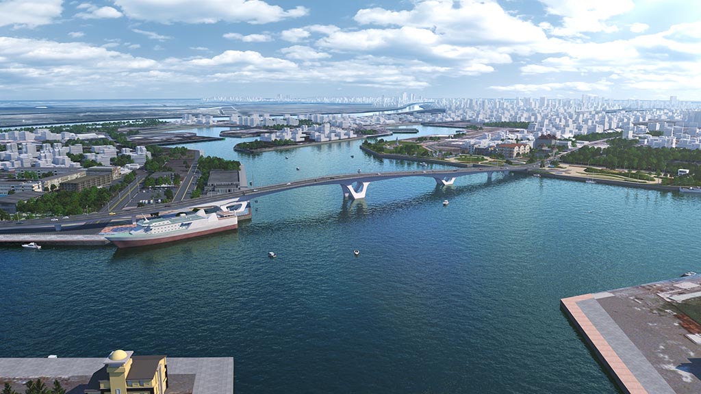 安平漁港跨港⼤橋今動土